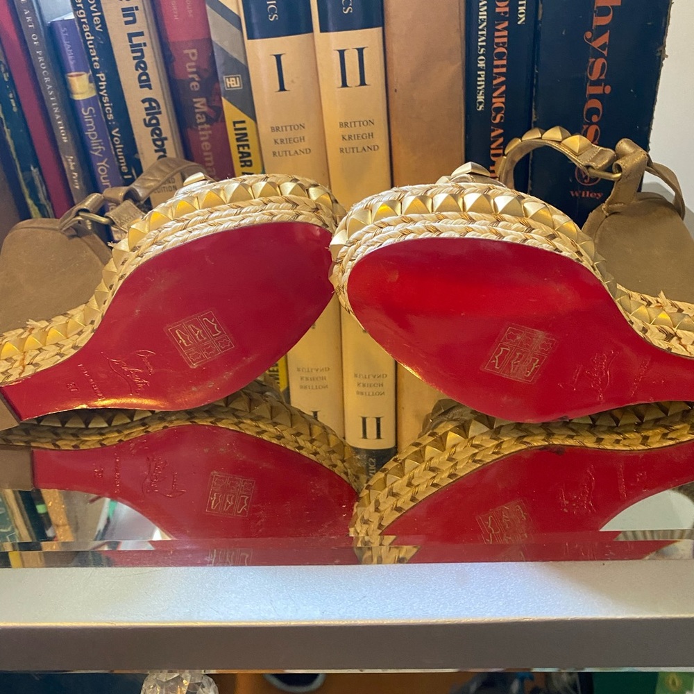 Christian Louboutin size 37 never used wedge - Picture 2 of 3